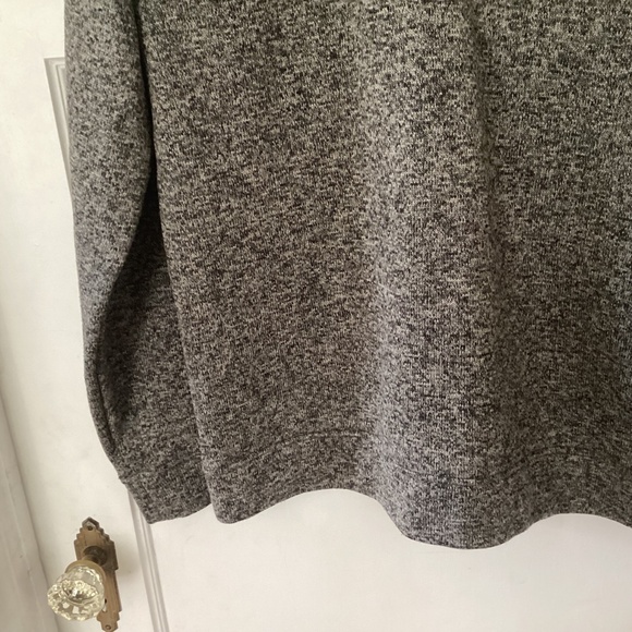 Eddie Bauer Mens Radiator Fleece Pullover 1/4 Snap Front Sweater Charcoal Medium - Picture 6 of 11